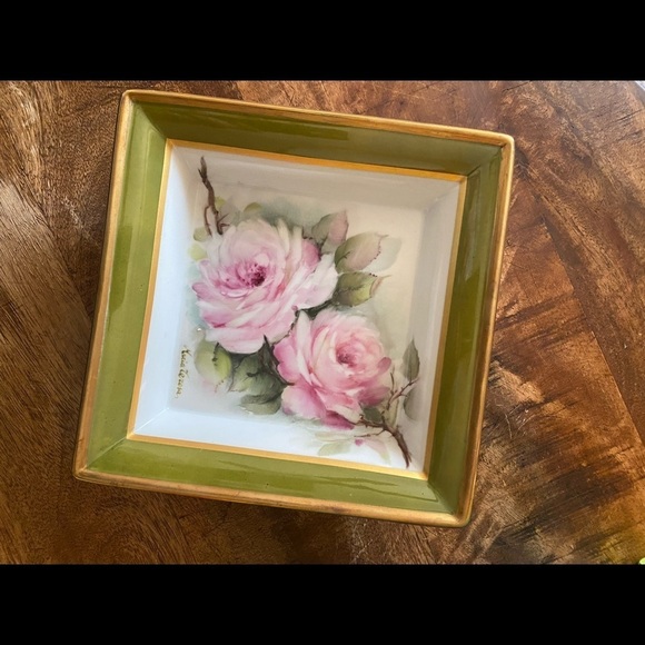 Hand painted vintage Italian plate - Picture 3 of 6